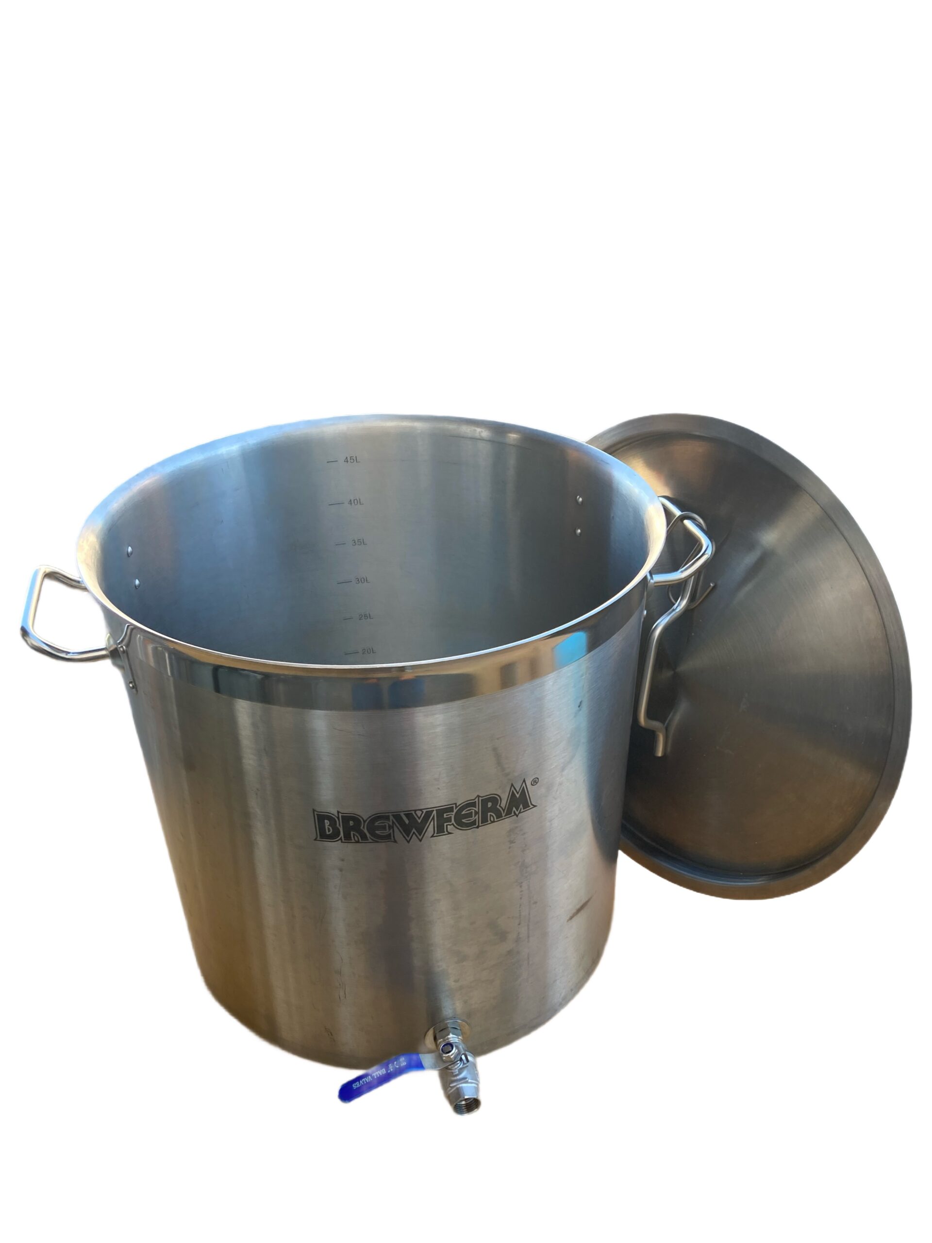 Brewferm Braukessel Edelstahl 50 l mit Ablasshahn und Deckel